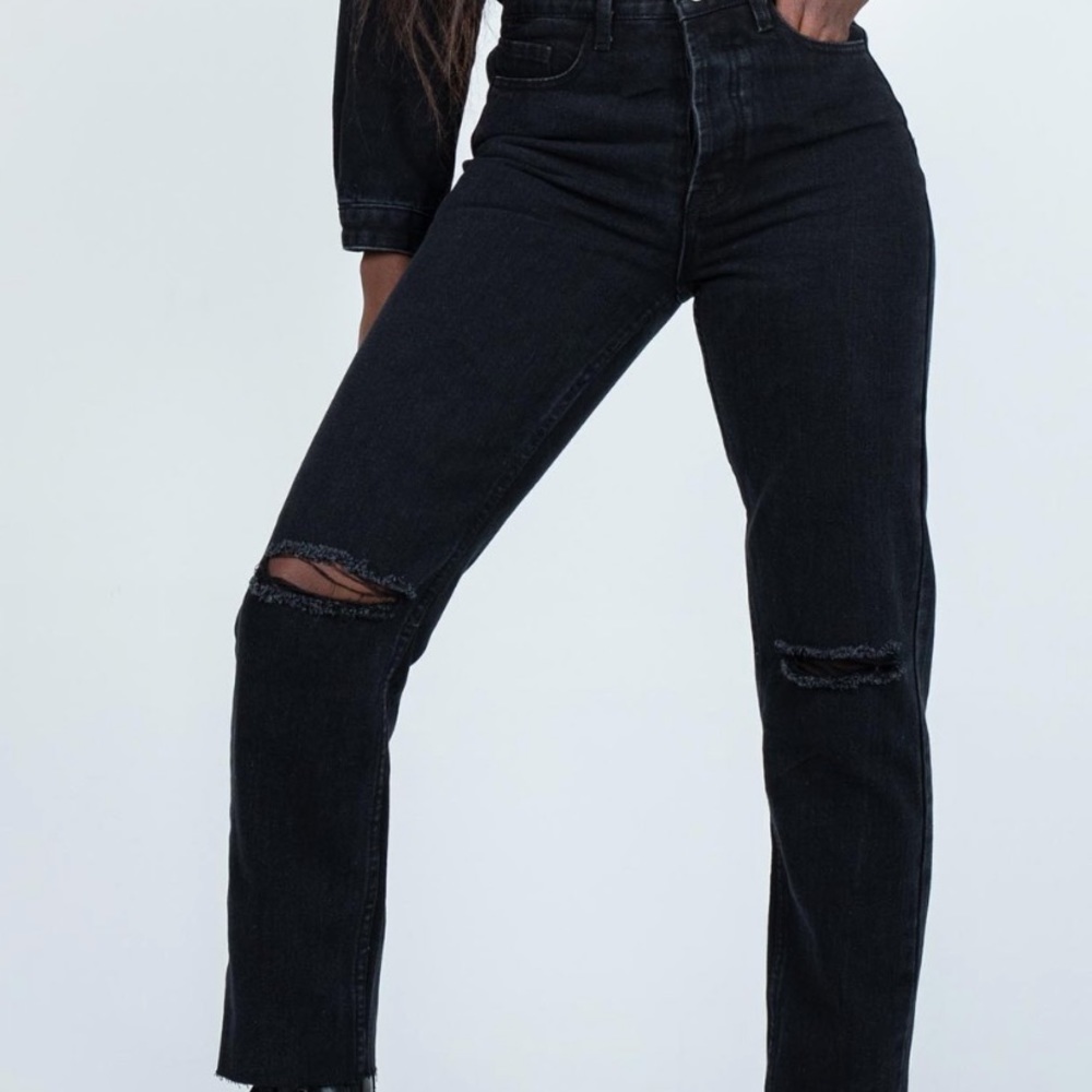 Princess polly black ripped jeans